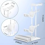 KDD Headphone Stand Controller Holder White Aluminum Bar Universal Storage view 8