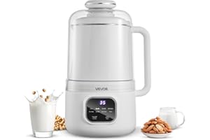 VEVOR 8-in-1 Nut Milk Maker, 34 oz Soy Milk Maker with 200W Blending, for Homemade Oat, Nut, Soy, Juice, Milkshake, Rice Cere
