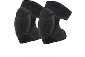 SUJAYU Knee Pads for Women & Men, Dance Knee Pads Volleyball Knee Pads for Women Men Wrestling Knee Pads Wrestling Gear, Crash Pad Snowboarding Gear Knee Protector Soft Knee Pads for Work (X-Large, Black)