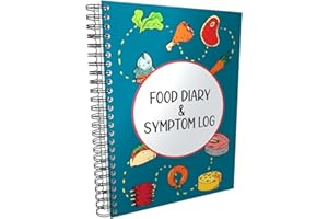 OPTILIVING PUBLISHING Food Diary and Symptom Log - Track How Your Diet Affects Your Symptoms | for IBS, Allergies, Intolerance, Crohn’s/IBD | A5 (5.8” x 8.3”) Spiral Bound