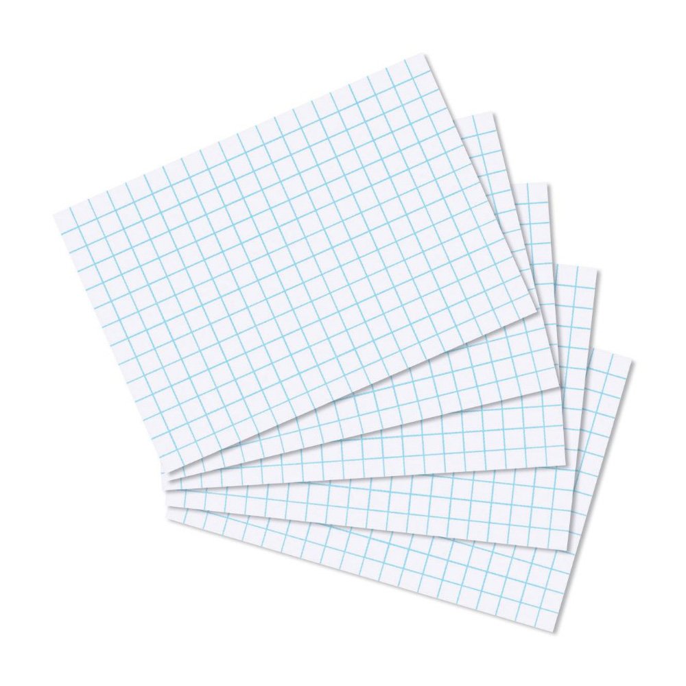 Herlitz A8 Squared Index Cards - White — image 1