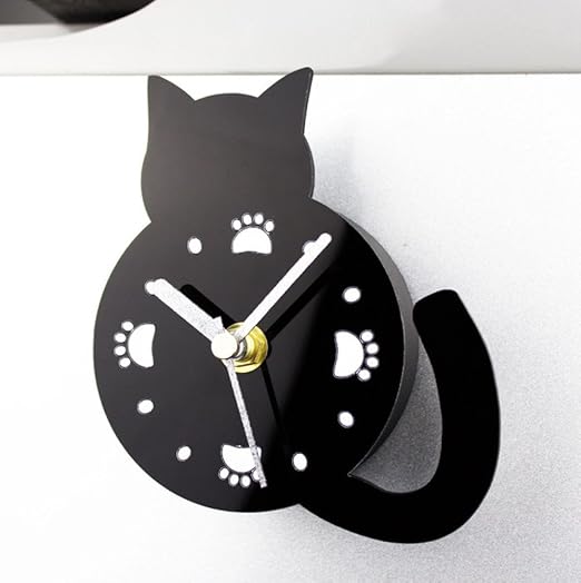 JJD Moda Creativo Lindo Gatito Reloj De Nevera Dibujos Animados ...