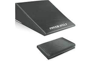 FALIKOCO Wedge Pillow Case Cover for Style Protection, Thickened Satin Fabric Soft & Skin-Friendly, Wedge Pillow Cover with Zipper for Easy Install, Machine Washable (Dark Grey, 25"x25"x8")