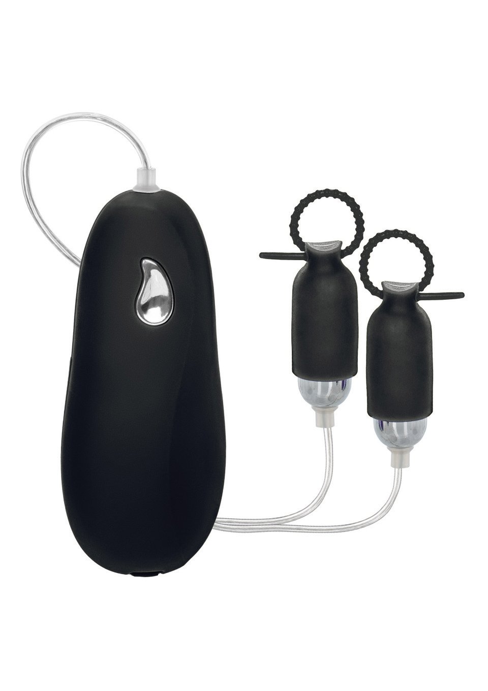 California Exotic Novelties Silicone Nipple Play Vibrating Pleasurizers, Black