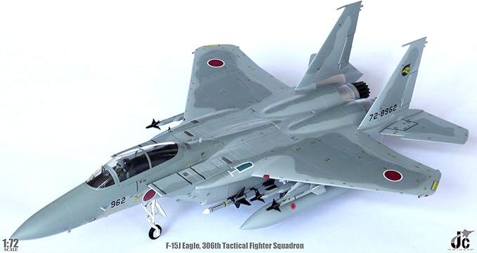 Amazon Jc Wings 1 72 完成品 日本 F 15j Eagle 306th Tactical Fighter Squadron ダイキャスト 戦闘機 プラモデル 通販