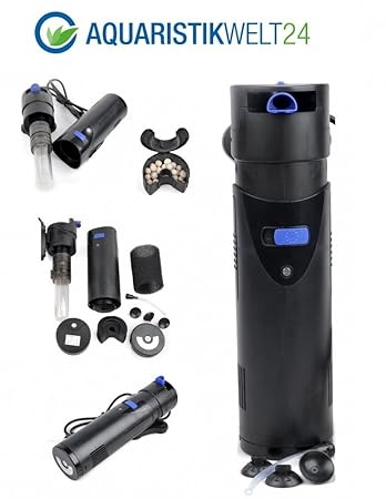 CUP-807 Aquarium Innenfilter inkl. 7 Watt UVC Klärer 700 L/h bis 500l Aquarien