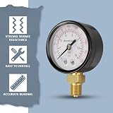 Innfeeltech 50mm BSP 1/4 Pressure Gauge 0-14 Bar 0-200 Psi Radial view 6