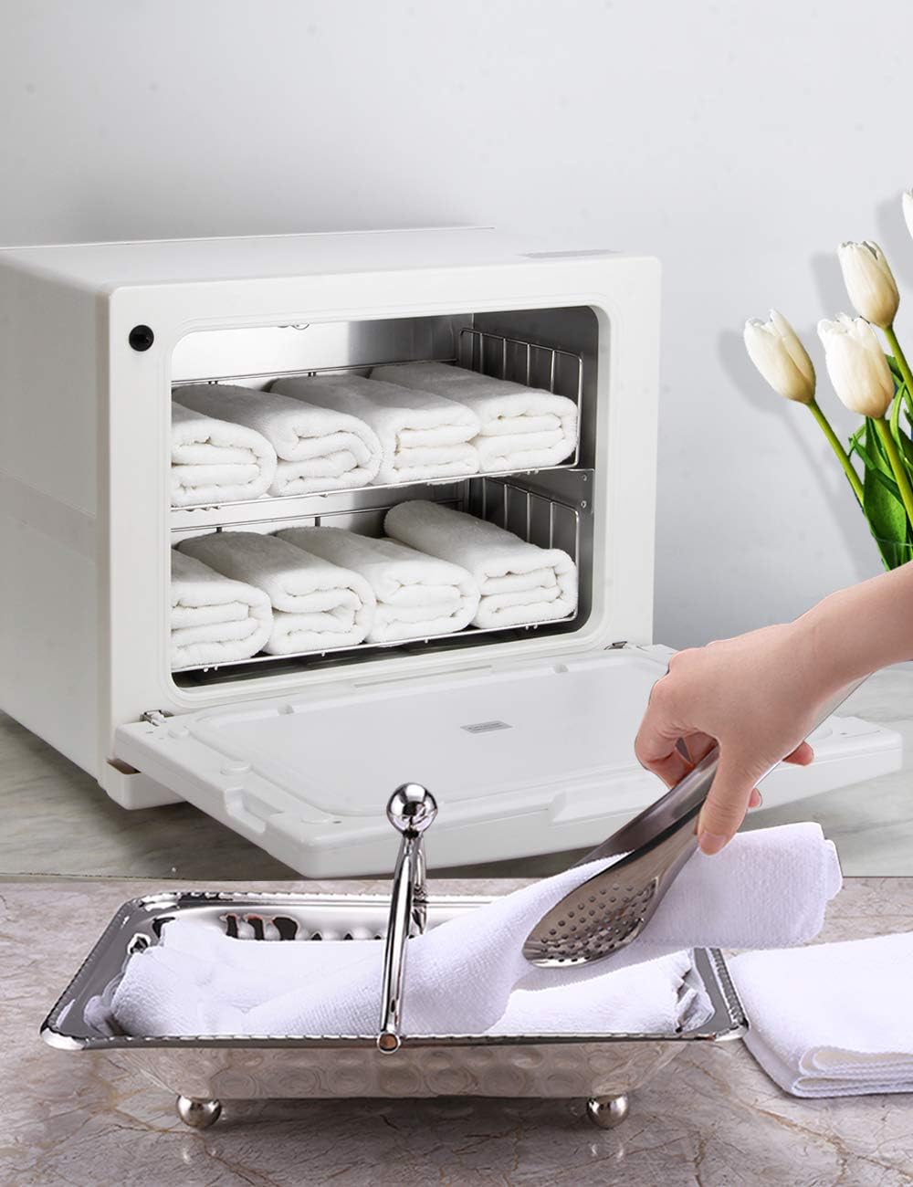 Towel Heating Cabinet 18UV Small Mini Heater Cup Feeding Bottle Place Beauty Salon Home use (Large): Home & Kitchen