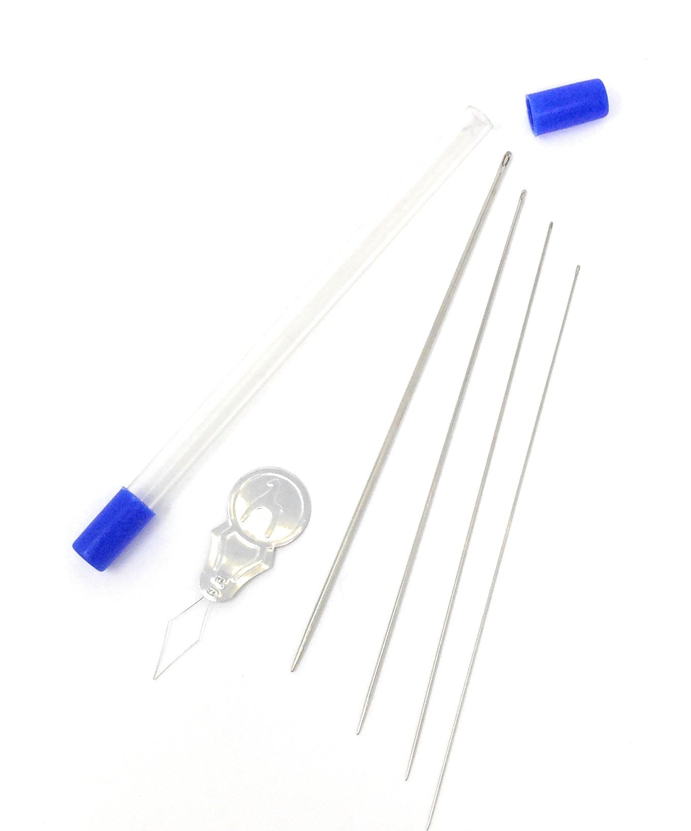 Pony - Pony Frivolité Needle Set - Extra Fine & Fine - Silver - Stainless Steel & Aluminium - 4 Pack - 8 mm