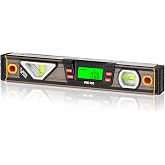 PREXISO 12-Inch Digital Level with LCD Display, 360&deg; Angle Gauge | Electronic Bubble Inclinometer with Vertical &amp; Horizontal Vials for Construction, Carpentry, Renovation and DIY Projects