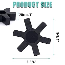 Flexible L150 NBR Rubber Spider Insert Solid Spider