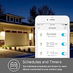 Kasa Outdoor Smart Plug, Smart Home Wi-Fi Outlet