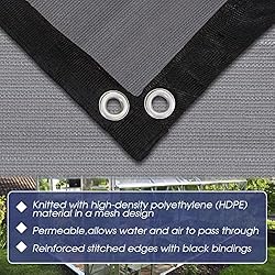 VICLLAX Outdoor Shade Fabric, Sun Shade Cloth