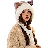 HUAMULAN Women Winter Sherpa Beanie Hats Knit Ear Flaps Peruvian Cover Ears Fleeced Ski Snow Hat Braid
