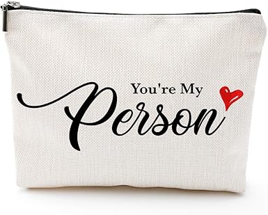 Amazon Com You Are My Person Gifts Mother S Day Gifts For Wife Valentines Day Gifts Birthday Gifts For Wife Wive Girlfriend Birthday Gift For Her Makeup Bag Clothing
