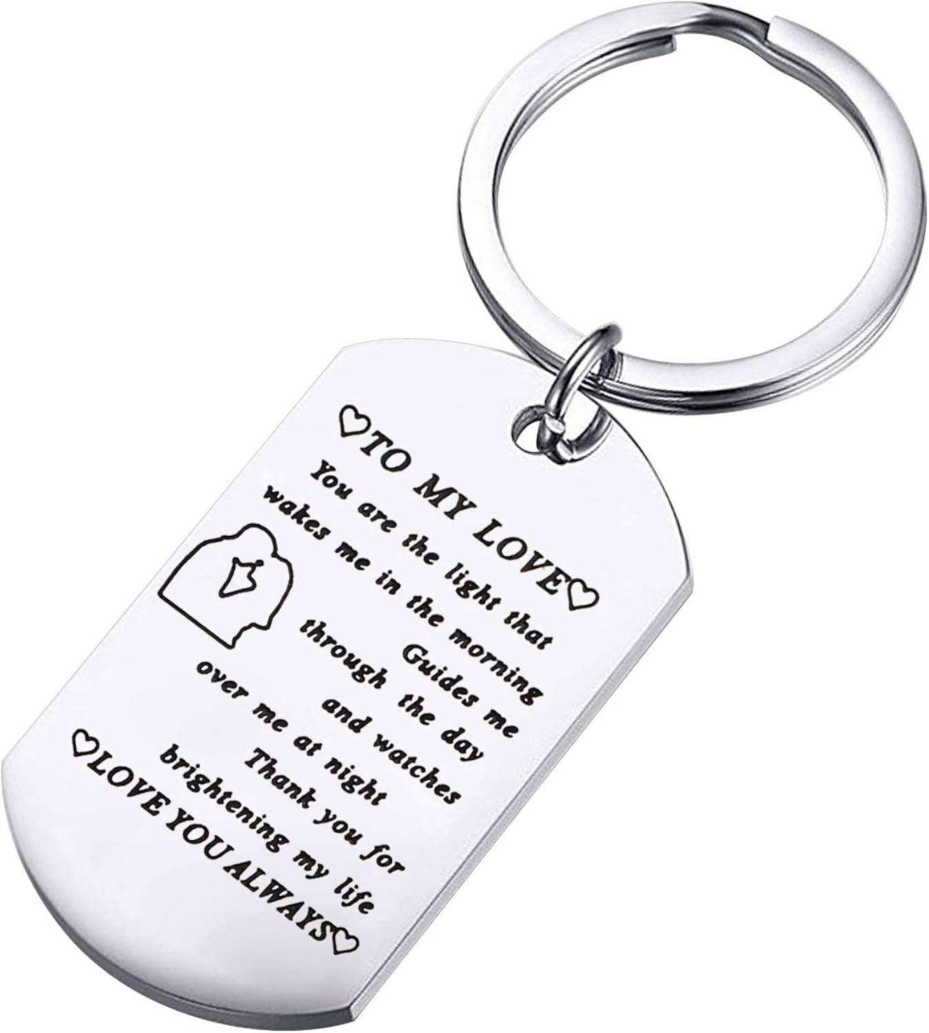 i love my boyfriend keychain