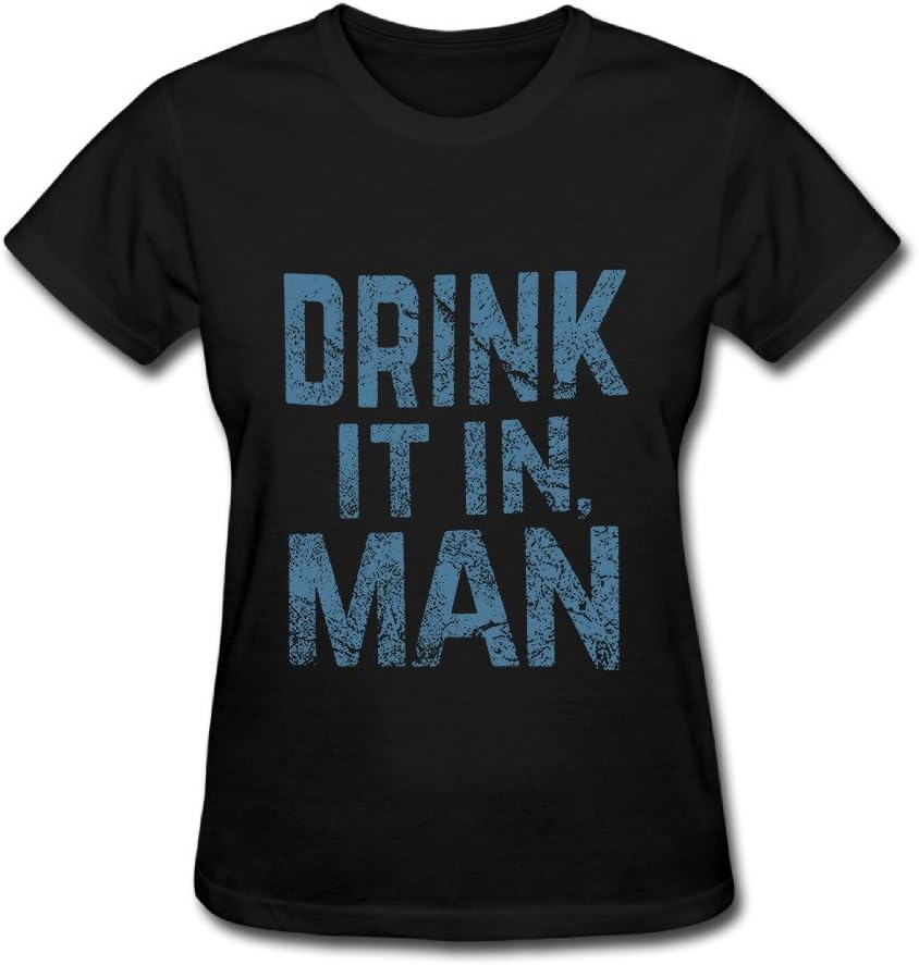 WisconsinPE US-Ladies Chris Jericho Drink It in Man Short-Sleeve Shirt.