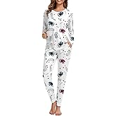 YGDHST 2 Piece Pjs Set For Womens Pajamas Lounge Set Long Sleeve Joggers Pants Sleepwear with Pockets