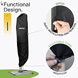 AWNIC Parasol Cover Waterproof Patio Umbrella Cover with Telescopic Rod view 6
