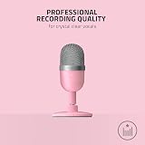 Razer Seiren Mini USB Condenser Microphone Quartz Pink Streaming view 4
