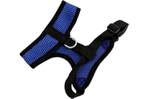 Dog Harness Breathable Mesh No Pull No Choke Design Soft Double Padded Breathable Vest for Puppy Small Medium Dogs and Cats C