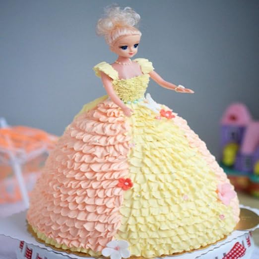 Ing Diy Princesse Moule A Cake Pour Barbie Princesse Fille Moule A Gateau D Anniversaire Amazon Fr Cuisine Maison