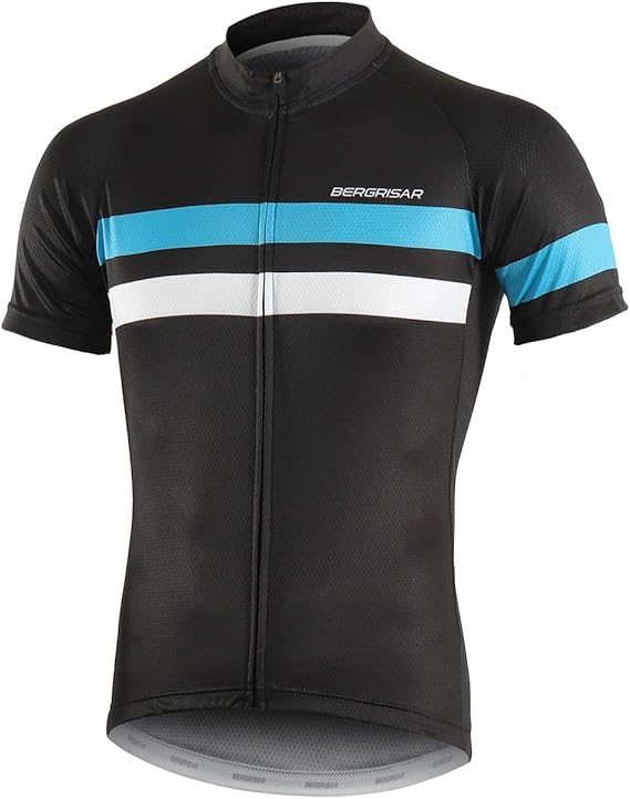 BERGRISAR Men's Cycling Jerseys Short Sleeves Bike Shirt
