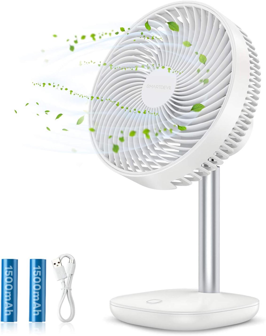 SmartDevil Desk Fan,Table Fan, Small Desk Fan,4 Speeds Portable Desktop