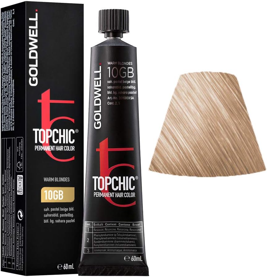 Goldwell Topchic 10GB Sahara Pastel Beige Blonde Hair Colour 4021609000457