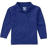 Classroom Big Boys' Uniform Long Sleeve Pique Polo Shirt