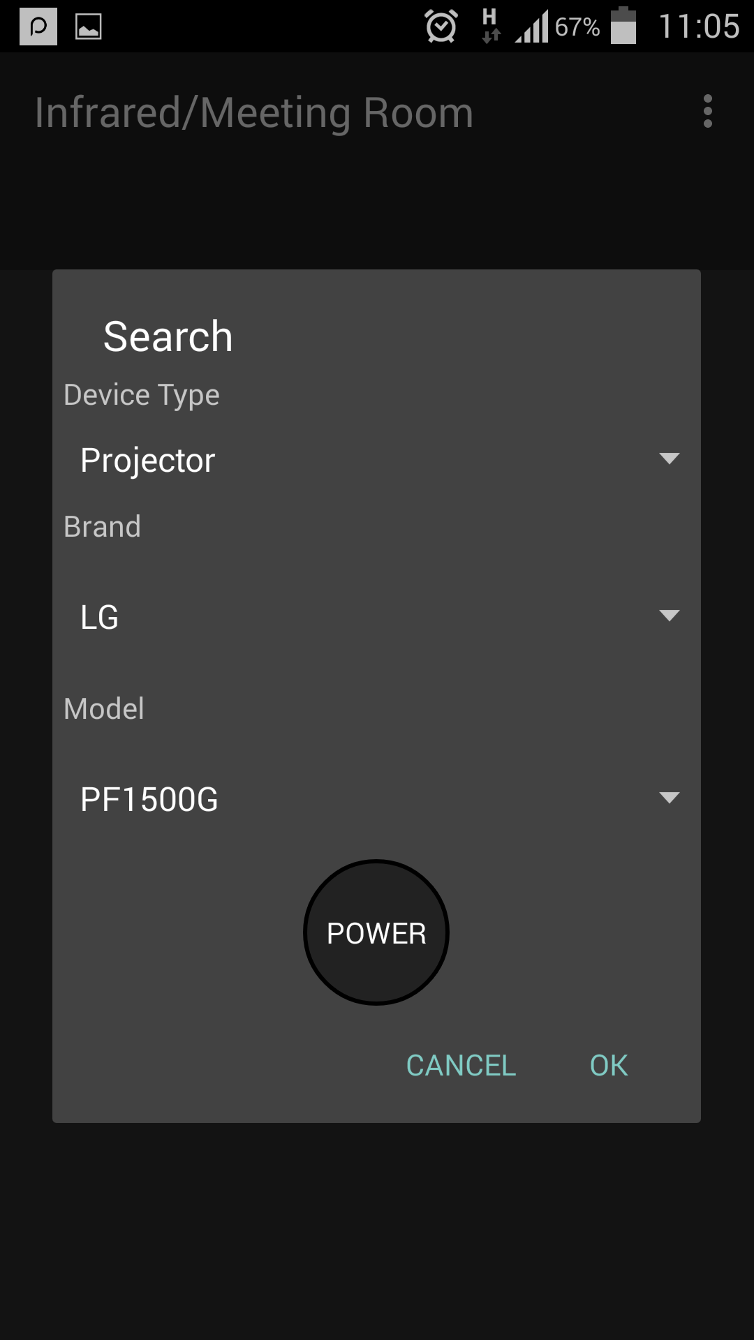 Infrared remote control for Android