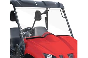 StarknightMT Front Rhino Windshield Scratch Resistant PC Full Windshield Compatible With 2006-2008 Rhino 450 | 2004-2007 Rhino 660 | 2008-2013 Rhino 700 - Heavy Duty Clear