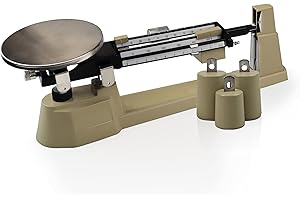 Science Resource EB9030W-3 Triple Beam Balance with Tare and Weight Set, 2610 g Capacity