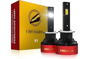 Firehawk H1 LED Bulbs 70000LM 990% Brightness 6000K Cool White Plug and Play Halogen Replacement Conversion Kit 2026 Upgraded