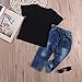ABEE 2Pcs/Set Toddler Kids Baby Boy T-Shirt Tops Denim Pants Trousers Outfits Clothes