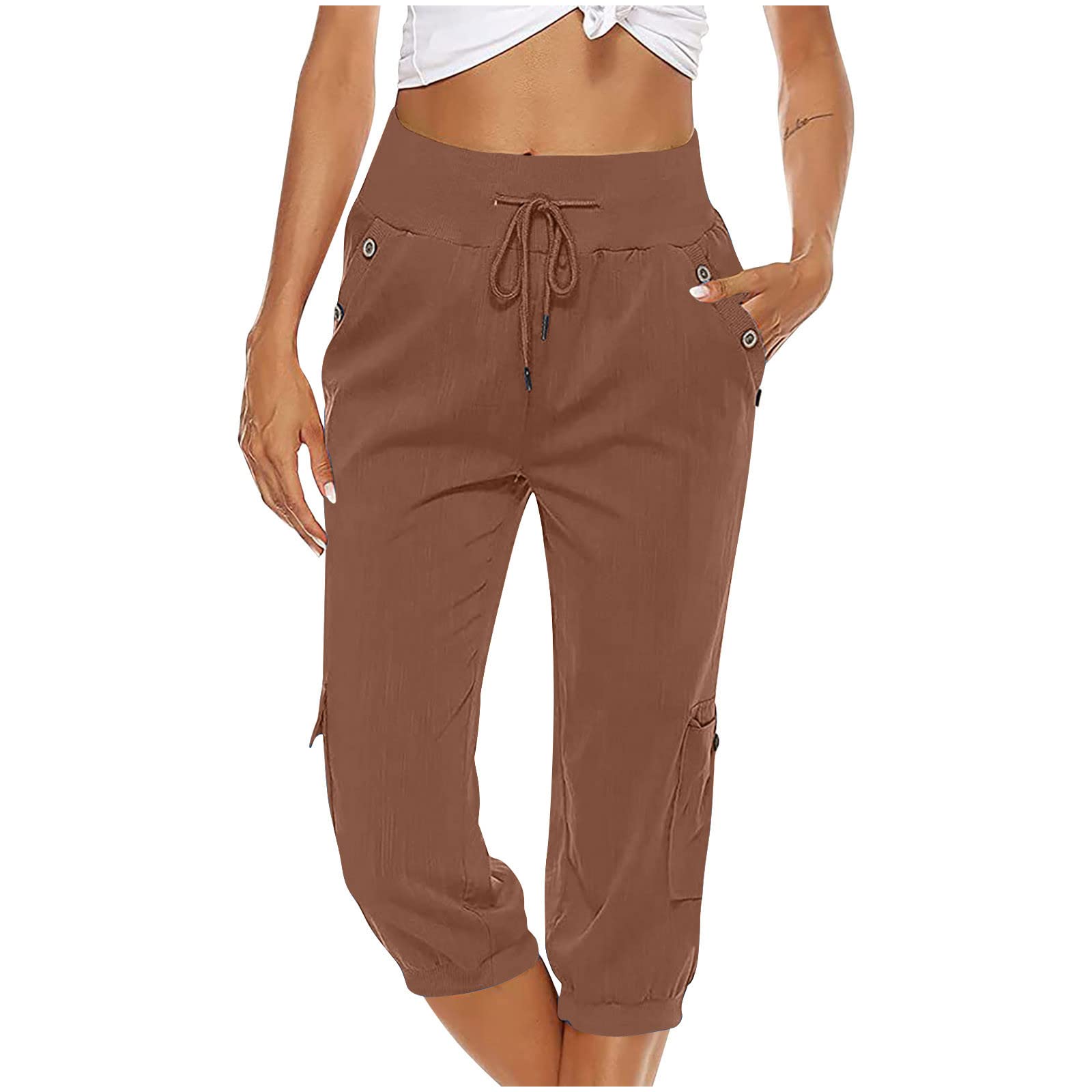 symoid Amazon Pallet Capri Pants for Women Summer