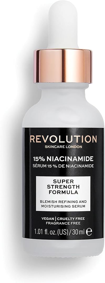 Revolution Skincare 15% Niacinamide Serum 30ml Blemishes Pores Moisturising
