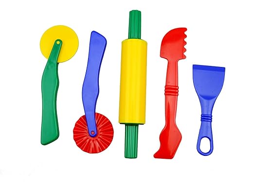 Strokes Art Durable Clay and Dough Tools Five Piece Set