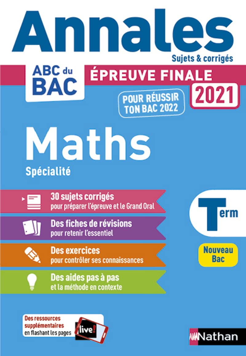 Annales Bac 2021 Maths Term Corrige Mateus Luis Besson Julien 9782091575322 Amazon Com Books