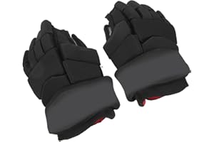 Ice Hockey Gloves, Durable Lightweight Hocky Bendable Finger Protective Equipment Hockey Floorball Roller Hockey for Youth Ju