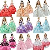 Yiding Lot 5 P 5x Fashion Handmade Clothes Dresses Grows Outfit for Barbie Doll