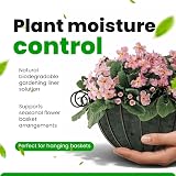 Karrma Ltd Natural Jute Hanging Basket Liner 14in Pack of 4 Biodegradable view 2