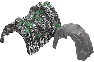 2pcs Decor Train Buildings and Accessories Children Tunnel Model Toy Train Simulator Wooden