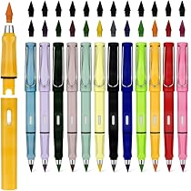 Crayons Magiques Sans Encre Lot De 6 - Avec 12 Pointes Interchangeables Et Gommes - Crayon Éternel Pour Enfants Et Adultes - 4