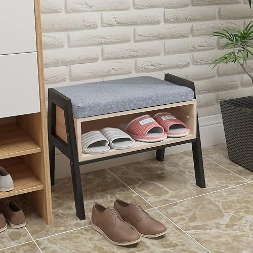 HomeSailing Modern Small Entryway Shoes Storage Bench Stool