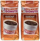 Dunkin' Donuts Hazelnut Ground Coffee, 12 Ounce (Pack Of 2)