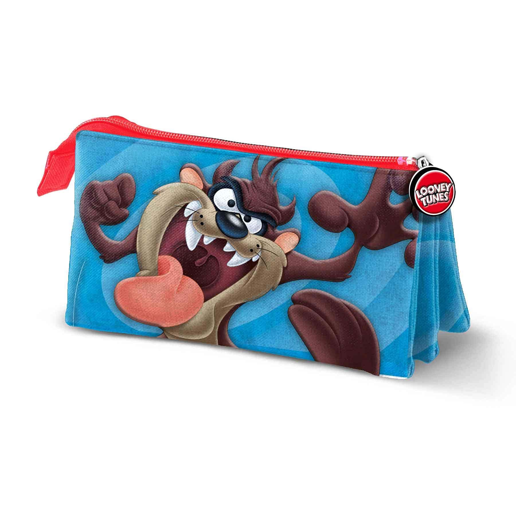Looney Tunes karactermania Taz Tasmanian-Triple Pencil Case, Blue