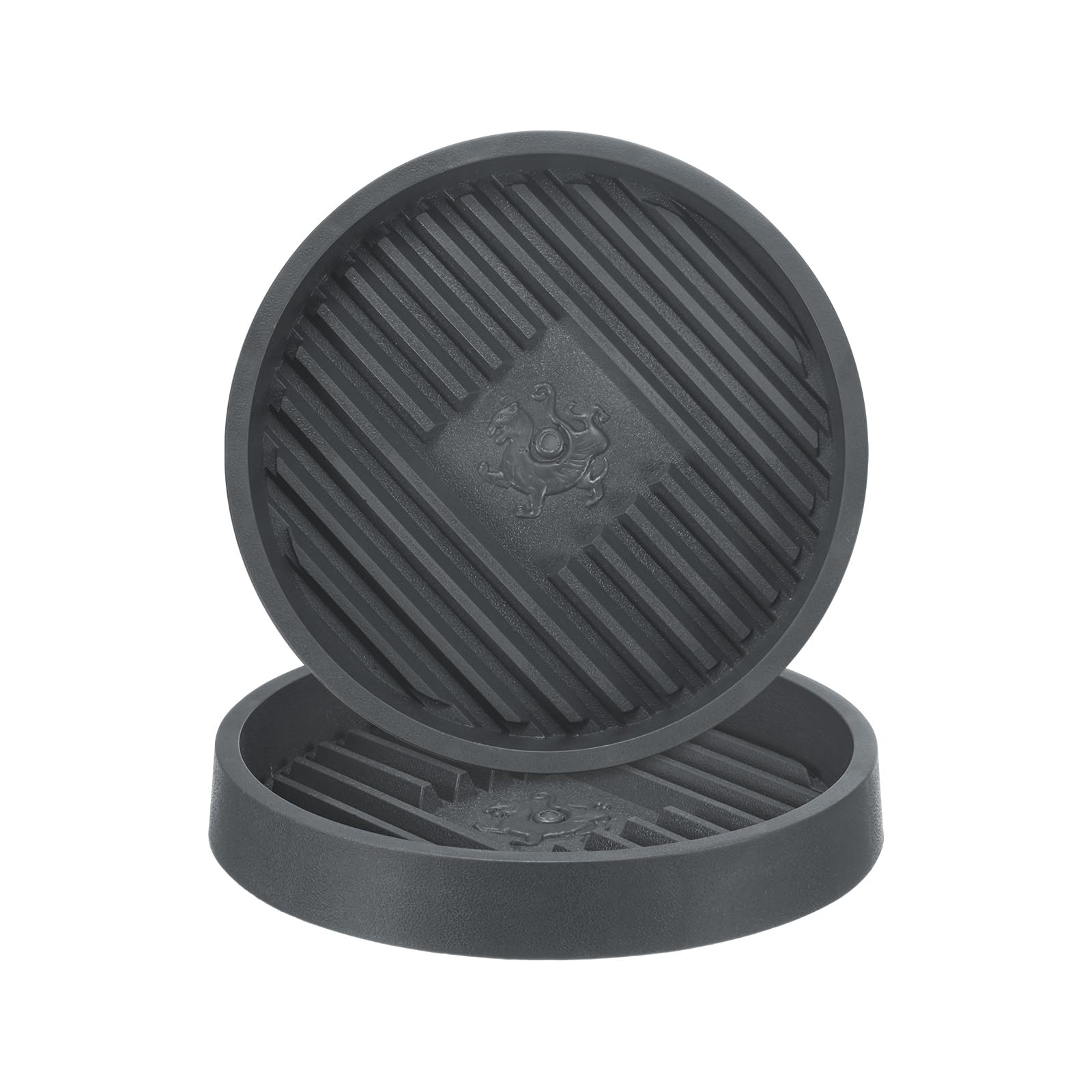 M METERXITY 2-Pack Plant Saucer, 6.3 Inch 16cm Flower Pot Saucers, Thicker Anti-Rot Root Plastic Plant Saucer for Indoor/Outdoor Potted Plant/Plant Water Catcher Tray [Cement Ash]