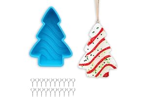 Christmas Tree Silicone Molds for Freshies, Rifanda Car Freshie Silicone Mold for Aroma Beads, Car Freshies, Soap Candle Wax Clay Plaster Mold for DIY Christmas Home Decoration