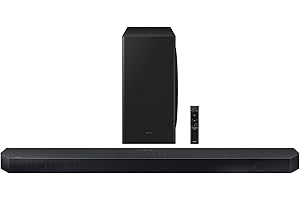 Samsung QS730D 3.1.2ch Soundbar w/Wireless Dolby Atmos Audio, Q-Symphony, SpaceFit Sound Pro, Adaptive Sound, Game Mode Pro, 8” Subwoofer Included, HW-QS730D/ZA